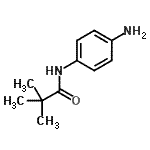 结构式 CAS# 104478-93-5, N-(4-氨基苯基)-2,2-二甲基丙酰胺