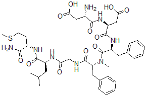 CAS#: 104499-97-0， L-alpha-Aspartyl-L-alpha-aspartyl-L-phenylalanyl-N-methyl-L-phenylalanylglycyl-L-leucyl-L-Methioninamide