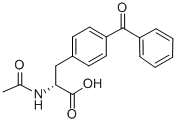 结构式 CAS# 104504-42-9, N-乙酰基-4-苯甲酰基-D-苯丙氨酸