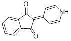 structure of CAS# 10478-99-6, 2-(4-Pyridinyl)-1H-Indene-1,3(2H)-Dione;2-(1H-Pyridin-4-Ylidene)Indane-1,3-Dione;2-(1H-Pyridin-4-Ylidene)Indane-1,3-Quinone;Oprea1_020580