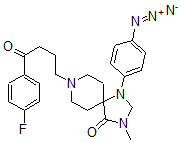 CAS#: 104820-55-5， 1-(4-Azidophenyl)-8-[4-(4-Fluorophenyl)-4-Oxobutyl]-3-Methyl-1,3,8-Triazaspiro[4.5]Decan-4-One