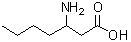 结构式 CAS# 104883-48-9, 3-氨基庚酸