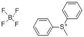 structure of CAS# 10504-60-6, Methyldiphenylsulphonium Tetrafluoroborate;Methyl-Di(Phenyl)Sulfonium Tetrafluoroborate;Methyldiphenylsulphonium Tetrafluoroborate(1-)
