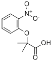 structure of CAS# 10514-62-2, 2-Methyl-2-(2-nitrophenoxy)propionic acid;2-Methyl-2-(2-Nitrophenoxy)Propionic Acid;Ivk/4021665;0-06-00-00221 (Beilstein Handbook Reference)
