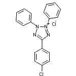 结构式 CAS# 10557-51-4, 5-(4-氯苯基)-2,3-二苯基-2H-四唑-3-鎓氯化物