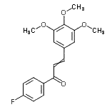 CAS#: 105686-90-6， 1-(4-Fluorophenyl)-3-(3,4,5-Trimethoxyphenyl)-2-Propen-1-One