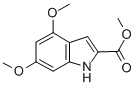 structure of CAS# 105776-13-4, Methyl 4,6-Dimethoxy-2-Indolecarboxylate;4,6-DIMETHOXY-1H-INDOLE-2-CARBOXYLIC ACID METHYL ESTER;METHYL 4,6-DIMETHOXY-2-INDOLECARBOXYLATE;Methyl-4,6-Dimethoxyindole-2-Carboxylate