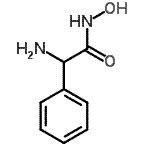 structure of CAS# 105985-16-8, 2-Amino-N-Hydroxy-2-Phenylacetamide;2-amino-2-phenylethanehydroxamic acid;2-Amino-N-hydroxy-2-phenylacetamide;MFCD00243468