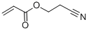 structure of CAS# 106-71-8, 2-Cyanoethyl Acrylate;Prop-2-Enoic Acid 2-Cyanoethyl Ester;Acrylic Acid 2-Cyanoethyl Ester;Acrylic Acid, 2-Cyanoethyl Ester
