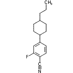 structure of CAS# 106021-42-5, 2-Fluoro-4-(4-Propylcyclohexyl)Benzonitrile;2-Fluoro-4-(4-propylcyclohexyl)benzonitrile #