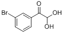 structure of CAS# 106134-16-1, 1-(3-Bromophenyl)-2,2-Dihydroxy-Ethanone;3-BROMOPHENYLGLYOXAL HYDRATE, 95+%;3-Bromophenylglyoxal Hydrate 95%;3-BROMOPHENYLGLYOXAL HYDRATE