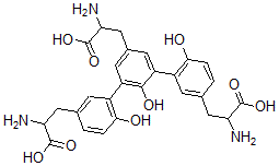 CAS#: 1064-50-2， 2-Amino-3-[3,5-Bis[5-(2-Amino-3-Hydroxy-3-Oxopropyl)-2-Hydroxyphenyl]-4-Hydroxyphenyl]Propanoic Acid