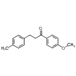 structure of CAS# 106511-65-3, 1-(4-Methoxyphenyl)-3-(4-Methylphenyl)-1-Propanone;4'-Methoxy-3-(4-methylphenyl)propiophenone