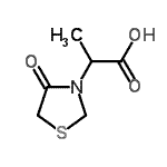 CAS#: 106562-25-8， 2-(4-Oxo-1,3-Thiazolidin-3-Yl)Propanoic Acid