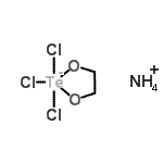 结构式 CAS# 106566-58-9, 铵三氯[1,2-乙二醇-O,O']-碲酸盐