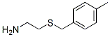 structure of CAS# 106670-34-2, 2-[[(4-Methylphenyl)Methyl]Thio]-Ethanamine;2-[(4-Methylphenyl)Methylsulfanyl]Ethylammonium;2-[(4-Methylphenyl)Methylthio]Ethylammonium;2-[(4-Methylbenzyl)Thio]Ethylammonium