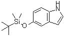 结构式 CAS# 106792-38-5, 5-[[叔丁基二甲基硅烷基]氧基]-1H-吲哚