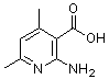 structure of CAS# 106837-89-2, 2-Amino-4,6-Dimethylnicotinic Acid;2-Amino-4,6-dimethyl-nicotinic acid;2-AMINO-4,6-DIMETHYLNICOTINICACID;2-Amino-4,6-Dimethylpyridine-3-Carboxylic Acid
