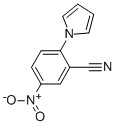structure of CAS# 106981-59-3, 5-Nitro-2-(1H-Pyrrol-1-Yl)-Benzonitrile;5-NITRO-2-(1H-PYRROL-1-YL)BENZONITRILE;5-NITRO-2-PYRROL-1-YL-BENZONITRILE;N-(2-CYANO-4-NITROPHENYL)PYRROLE