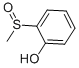 structure of CAS# 1074-02-8, 2-(Methylsulfinyl)-Phenol;Methyl(2-Hydroxyphenyl) Sulfoxide;2-(Methylsulphinyl)Phenol 98%;2-(METHYLSULFINYL)BENZENOL
