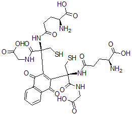 CAS#: 107432-96-2， 2,3-(Di-glutathion-S-yl)-1,4-naphthoquinone