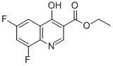 structure of CAS# 107555-38-4, Ethyl 6,8-Difluoro-4-Hydroxyquinoline-3-Carboxylate;6,8-Difluoro-4-Hydroxy-Quinoline-3-Carboxylic Acid Ethyl Ester Ethyl 6,8-Difluoro-4-Hydroxyquinoline-3-Carboxylate
