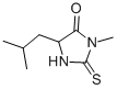 CAS 登录号：1076-72-8， 3-甲基-5-(2-甲基丙基)-2-巯基咪唑烷-4-酮