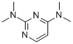 structure of CAS# 1076-94-4, N2,N2,N4,N4-Tetramethyl-2,4-Pyrimidinediamine;(2-Dimethylaminopyrimidin-4-Yl)-Dimethyl-Amine;Nsc45784;Bis(2,4-Dimethylamino)Pyrimidine