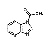 structure of CAS# 107866-54-6, 1-(1H-[1,2,3]Triazolo[4,5-b]Pyridin-1-Yl)Ethanone;1-Acetyl-1H-1,2,3-triazolo[4,5-b]pyridine;347272_ALDRICH;ZINC00085304