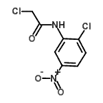 structure of CAS# 108086-37-9, 2-Chloro-N-(2-Chloro-5-Nitrophenyl)Acetamide;2,2â€²-Dichloro-5â€²-nitroacetanilide;2-chloro-N-(2-chloro-5-nitrophenyl)acetamide;InChI=1/C<wbr>8H6Cl2N2O<wbr>3/c9-4-8(<wbr>13)11-7-3<wbr>-5(12(14)<wbr>15)1-2-6(<wbr>7)10/h1-3<wbr>H,4H2,(H,<wbr>11,13)/f/<wbr>h11H