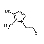 CAS#: 108354-41-2， 4-Bromo-1-(2-Chloroethyl)-5-Methyl-1H-Pyrazole