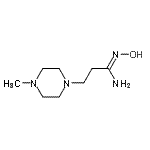 结构式 CAS# 108372-23-2, N-羟基-3-(4-甲基-1-哌嗪基)丙脒