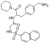 CAS#: 108460-11-3， N-[3-[4-(Aminomethyl)Phenyl]-1-Oxo-1-Piperidin-1-Ylpropan-2-Yl]-2-(Naphthalen-2-Ylsulfonylamino)Acetamide