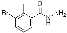 structure of CAS# 108485-07-0, 3-Bromo-2-Methylbenzohydrazide;3-Bromo-2-methylbenzhydrazide;MFCD03425675