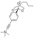 CAS 登录号：108614-14-8， 2-[4-(1-丁基-3,5,8-三氧杂双环[2.2.2]辛烷-4-基)苯基]乙炔基-三甲基硅烷