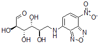 结构式 CAS# 108708-22-1, (2R,3S,4R,5R)-2,3,4,5-四羟基-6-[(4-硝基-2,1,3-苯并恶二唑-7-基)氨基]己醛