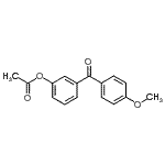 结构式 CAS# 108897-14-9, 3-(4-甲氧基苯甲酰基)苯基乙酸酯