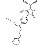CAS#: 108948-36-3， (4-{4-[Butyl(3-Phenylpropyl)Amino]Phenyl}-3-Cyano-5-Oxo-1,5-Dihydro-2H-Pyrrol-2-Ylidene)Malononitrile