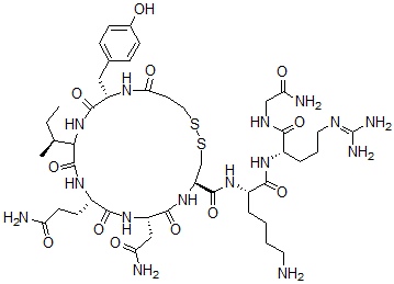 CAS#: 109064-92-8， 1-Deamino-7-Lys-8-Arg-Vasotocin