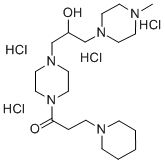 CAS#: 109376-96-7， 1-[4-[2-Hydroxy-3-(4-Methylpiperazin-1-Yl)Propyl]Piperazin-1-Yl]-3-Piperidin-1-Ylpropan-1-One Tetrahydrochloride