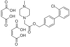 CAS#: 109523-90-2， 4-((4-Methyl-1-piperazinyl)acetoxymethyl)-2'-chlorobiphenyl dihydrogen maleate