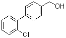 structure of CAS# 109524-03-0, (2'-Chloro-4-Biphenylyl)Methanol;(2'-Chlorobiphenyl-4-yl)-methanol;(2-CHLOROBIPHENYL-4-YL)-METHANOL;4-(2-Chlorophenyl)benzyl alcohol