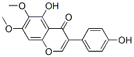 CAS 登录号：1096-58-8， 5-羟基-3-(4-羟基苯基)-6,7-二甲氧基苯并吡喃-4-酮