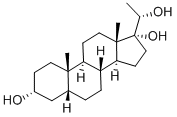 structure of CAS# 1098-45-9, (3alpha,5beta,20S)-Pregnane-3,17,20-Triol;Mls000517249;Pregnantriol;Smr000127415