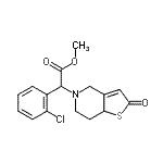 structure of CAS# 109904-27-0, Methyl (2-Chlorophenyl)(2-Oxo-2,6,7,7alpha-Tetrahydrothieno[3,2-c]Pyridin-5(4H)-Yl)Acetate;2-Oxo-clopidogrel;methyl 2-<wbr>(2-chloro<wbr>phenyl)-2<wbr>-(2-oxo-7<wbr>,7a-dihyd<wbr>rothieno[<wbr>3,2-c]pyr<wbr>idin-5(2H<wbr>,4H,6H)-y<wbr>l)acetate