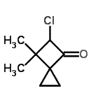 CAS#: 110079-16-8， 5-Chloro-6,6-Dimethylspiro[2.3]Hexan-4-One