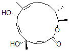 CAS#: 11033-23-1， (3Z,5R,6Z,8S,9Z,13S,14R)-5,8-Dihydroxy-5,9,13,14-Tetramethyl-1-Oxacyclotetradeca-3,6,9-Trien-2-One