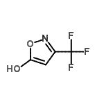 结构式 CAS# 110411-51-3, 3-(三氟甲基)-1,2-恶唑-5-醇