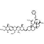 CAS#: 11051-90-4， (3beta,8xi,9xi,11alpha,12beta,14beta)-11-Acetoxy-3-{[6-deoxy-3-O-methyl-beta-D-allopyranosyl-(1->4)-2,6-dideoxy-3-O-methyl-beta-D-ribo-hexopyranosyl-(1->4)-2,6-dideoxy-3-O-methyl-beta-D-ribo-hexopyranosyl]oxy}-14-hydroxy-20-oxopregnan-12-yl (2E)-3-phenylacrylate