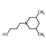 结构式 CAS# 110514-23-3, 3-(3,5-二甲基-1-哌啶基)-1-丙醇